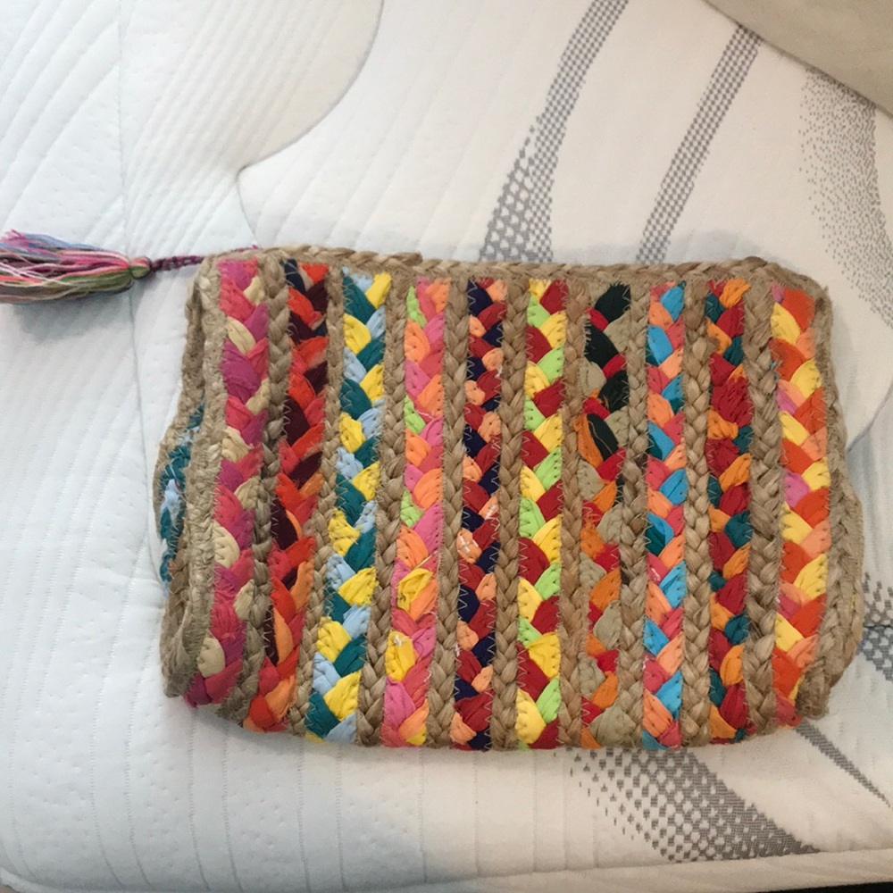 House of Harlow Woven Clutch